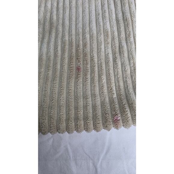 Cream Corduroy Pillow Covers Pack of 2 Boho Couch Pillowcases 20x20 inch - Picture 4 of 5